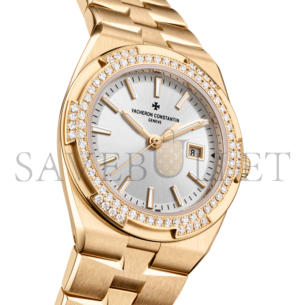 vacheron Co*sta*t*n overseas quartz 33 mm pink gold watch 1225v/200r-h031